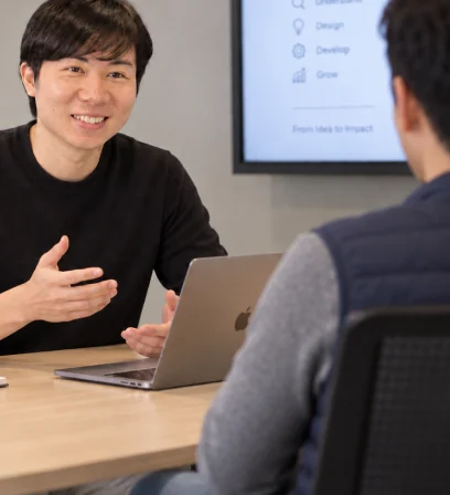 Hoang Tran in a working session